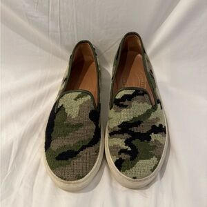 Stubbs & Wootton Green Camouflage Sneakers